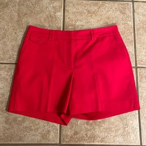 Red NWT White House Black Market sz 6 The 5” Short shorts